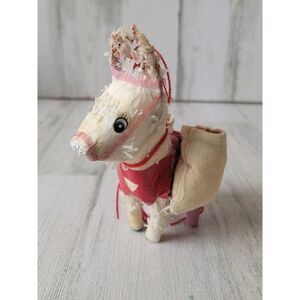 Llama donkey Piñata seed ornament Xmas decor Fiesta
